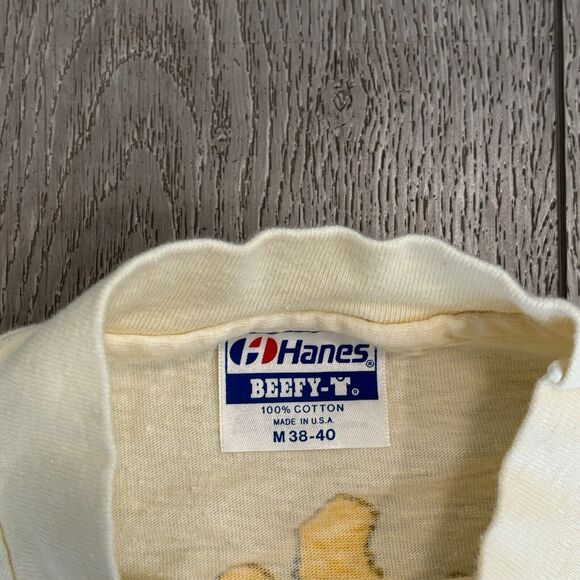 Vintage Turkey Trot T Shirt Mens Size Medium 80s Thanksgiving Made In USA - Picture 5 of 8